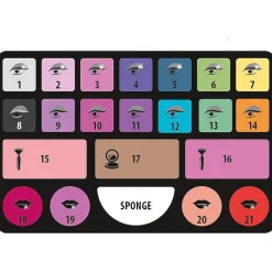 CLEMENTONI - Estudio de maquillaje infantil multicolor, set de juguete para niñas* Estilo De Vida|Halloween