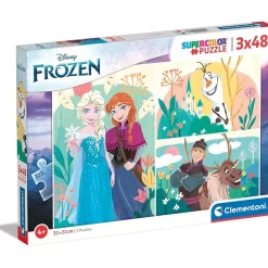 CLEMENTONI - Frozen - Puzzles infantiles de 48 piezas Disney Frozen ㅤ