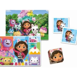 CLEMENTONI - Gabbys Dollhouse - Puzzle Edukit 4 en 1* Juguetes Educativos Y Libros|Juegos Y Puzzles