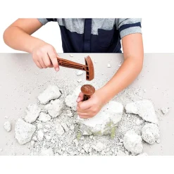 CLEMENTONI - Juego científico de excavación y montaje Smilodon fosforescente ㅤ