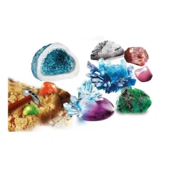 CLEMENTONI - Juego educativo de ciencia: Minerales y geodas multicolor, tamaño mediano* Steam