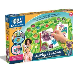 CLEMENTONI - Kit de pegatinas 3D brillantes y diamantes creativo para regalo* Arte Y Manualidades