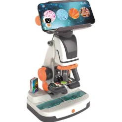 CLEMENTONI - Microscopio Smart 2 en 1 con Wi-Fi* Steam