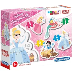 CLEMENTONI - Mis primeros Puzzles Progresivos 3-6-9-12 - Princesas Disney