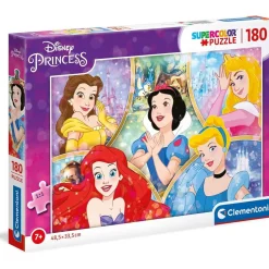 CLEMENTONI - Princesas Disney - Puzzle infantil de Princesas Disney, 180 piezas ㅤ* Juegos Y Puzzles