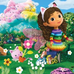 CLEMENTONI - Puzle Gabbys Dollshouse 3x48 Piezas ㅤ