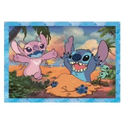 CLEMENTONI - Puzzle 4 en 1 Stitch* Juegos Y Puzzles