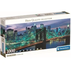 CLEMENTONI - Puzzle 1000 piezas Panorama - Puente de Brooklyn* Juegos Y Puzzles
