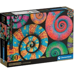 CLEMENTONI - Puzzle 500 piezas Colorboom Collection - Colas rizadas* Juegos Y Puzzles