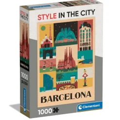 CLEMENTONI - Puzzle 1000 piezas - Style in the City Barcelona* Juegos Y Puzzles
