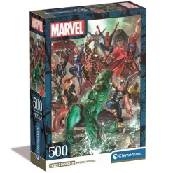 CLEMENTONI - Puzzle 500 piezas - Marvel The Avengers* Juegos Y Puzzles
