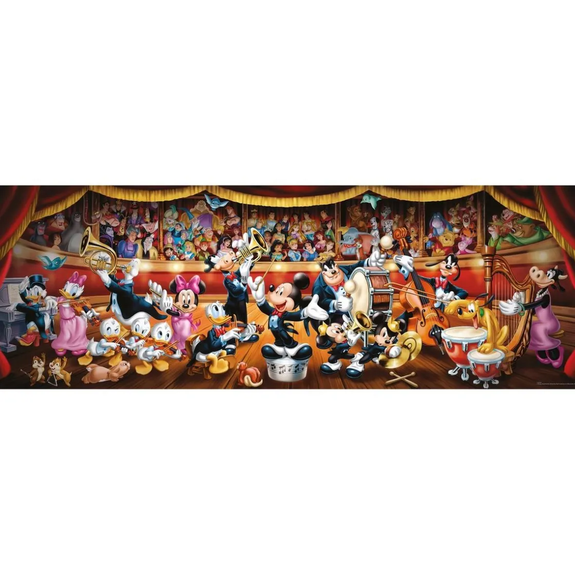 CLEMENTONI - Puzzle 1000 piezas panorama Disney orquesta