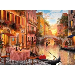 CLEMENTONI - Puzzle de 1000 piezas de la colección Venecia, fabricado en Italia ㅤ* Juegos Y Puzzles