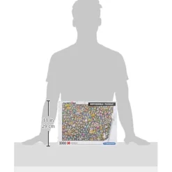 CLEMENTONI - Puzzle ilustrado de 1000 piezas imposible