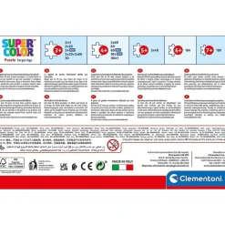 CLEMENTONI - Puzzle infantil 4 en 1: Casa de Muñecas de Gabby, 12-24 piezas, tamaño único ㅤ* Juegos Y Puzzles