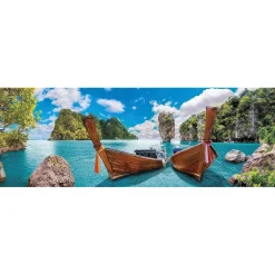 CLEMENTONI - Puzzle panorámico de 1000 piezas, Bahía de Phuket ㅤ* Juegos Y Puzzles