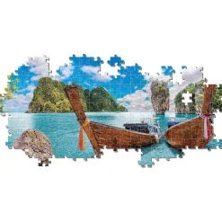 CLEMENTONI - Puzzle panorámico de 1000 piezas, Bahía de Phuket ㅤ* Juegos Y Puzzles