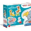 CLEMENTONI - Puzzle progresivo Animales, 3-6-9-12 piezas, Amigos del Reino Animal ㅤ