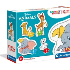 CLEMENTONI - Puzzle progresivo Animales, 3-6-9-12 piezas, Amigos del Reino Animal ㅤ