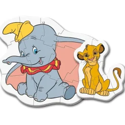 CLEMENTONI - Puzzle progresivo Animales, 3-6-9-12 piezas, Amigos del Reino Animal ㅤ