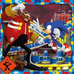 CLEMENTONI - Puzzle Sonic Supercolor 3x48 Piezas ㅤ