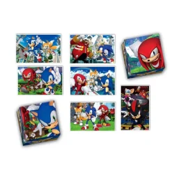 CLEMENTONI - Puzzles Edukit 4 en 1 Sonic