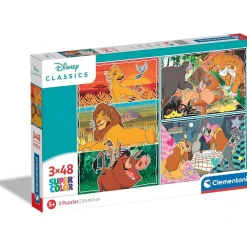 CLEMENTONI - Puzzles infantiles de 48 piezas Disney Clásicos ㅤ* Juegos Y Puzzles