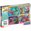 CLEMENTONI - Puzzles progresivos 4 en 1 - Spidey y su Superequipo