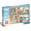 CLEMENTONI - Puzzles progresivos 4 en 1 - Bluey