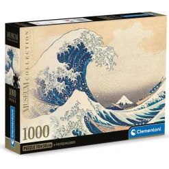 CLEMENTONI - Rompecabezas de la gran ola de Hok - 1000 piezas, arte famoso ㅤ* Juegos Y Puzzles