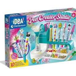 CLEMENTONI - Set de manualidades: taller de bolígrafos creativos ㅤ