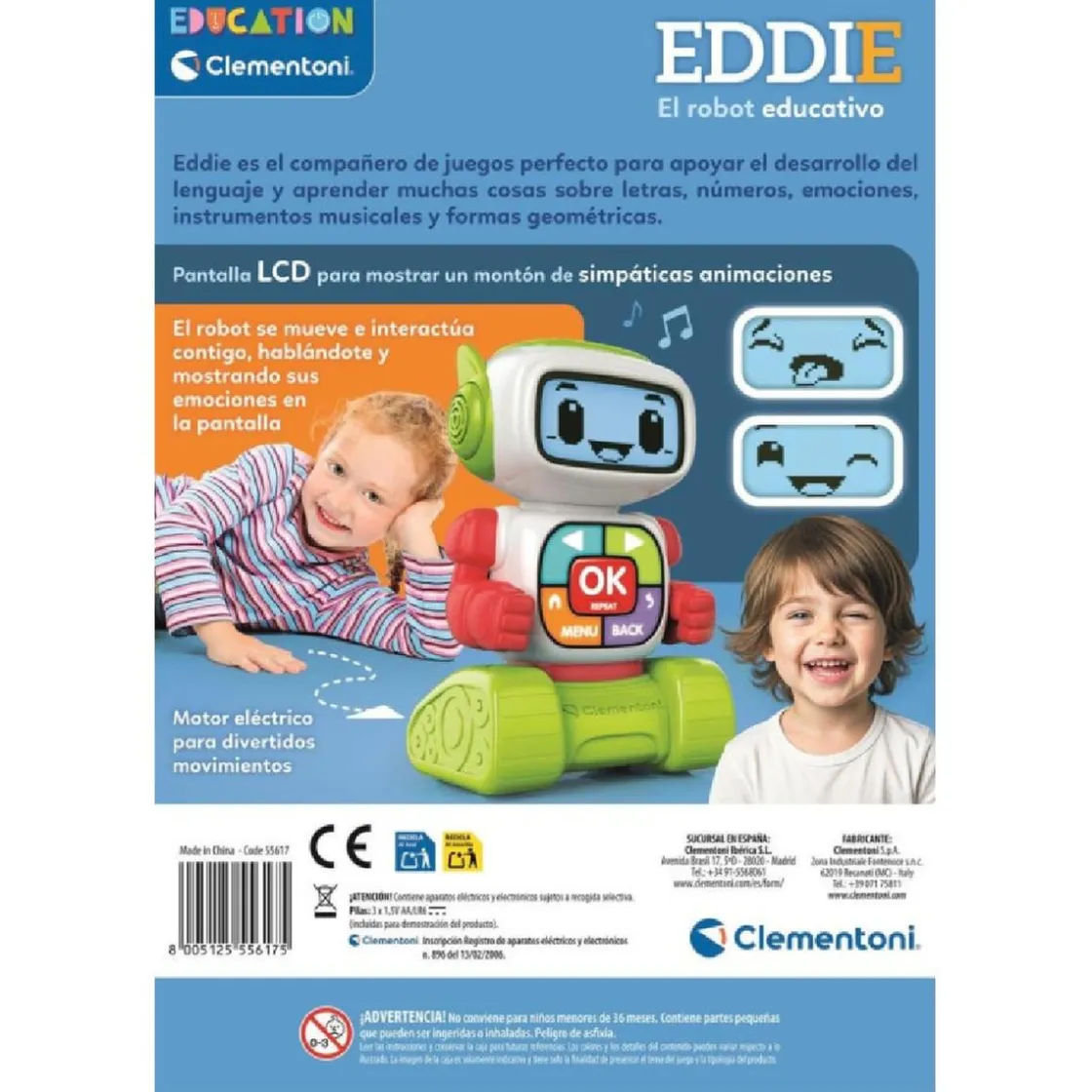 CLEMENTONI Education - Eddie, el robot educativo
