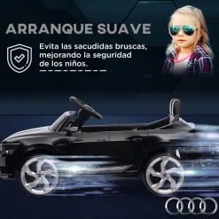 AIYAPLAY Coche Eléctrico Audi Q8 Etron Sportback 12V Negro