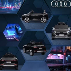 AIYAPLAY Coche Eléctrico Audi Q8 Etron Sportback 12V Negro