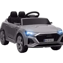 AIYAPLAY Coche Eléctrico Audi Q8 Etron Sportback 12V Gris* Vehículos De Batería O A Pedales