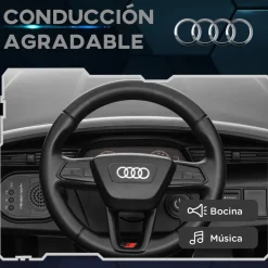 AIYAPLAY Coche Eléctrico Audi Q8 Etron Sportback 12V Gris* Vehículos De Batería O A Pedales