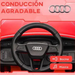 AIYAPLAY Coche Eléctrico Infantil Audi Q8 Etron Sportback 12V Rojo* Vehículos De Batería O A Pedales