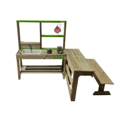 MASGAMES Cocina de madera de exterior Spicy Delicious