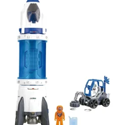 EDUCA Cohete espacial construye y juega con luces y sonido, vehículo lunar y detector de metales real