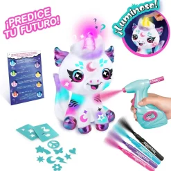 CANAL TOYS Colorea tu unicornio mágico con cuerno luminoso