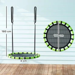 AIYAPLAY Columpio exterior para niños Negro* Columpios