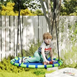 AIYAPLAY Columpio exterior para niños Azul