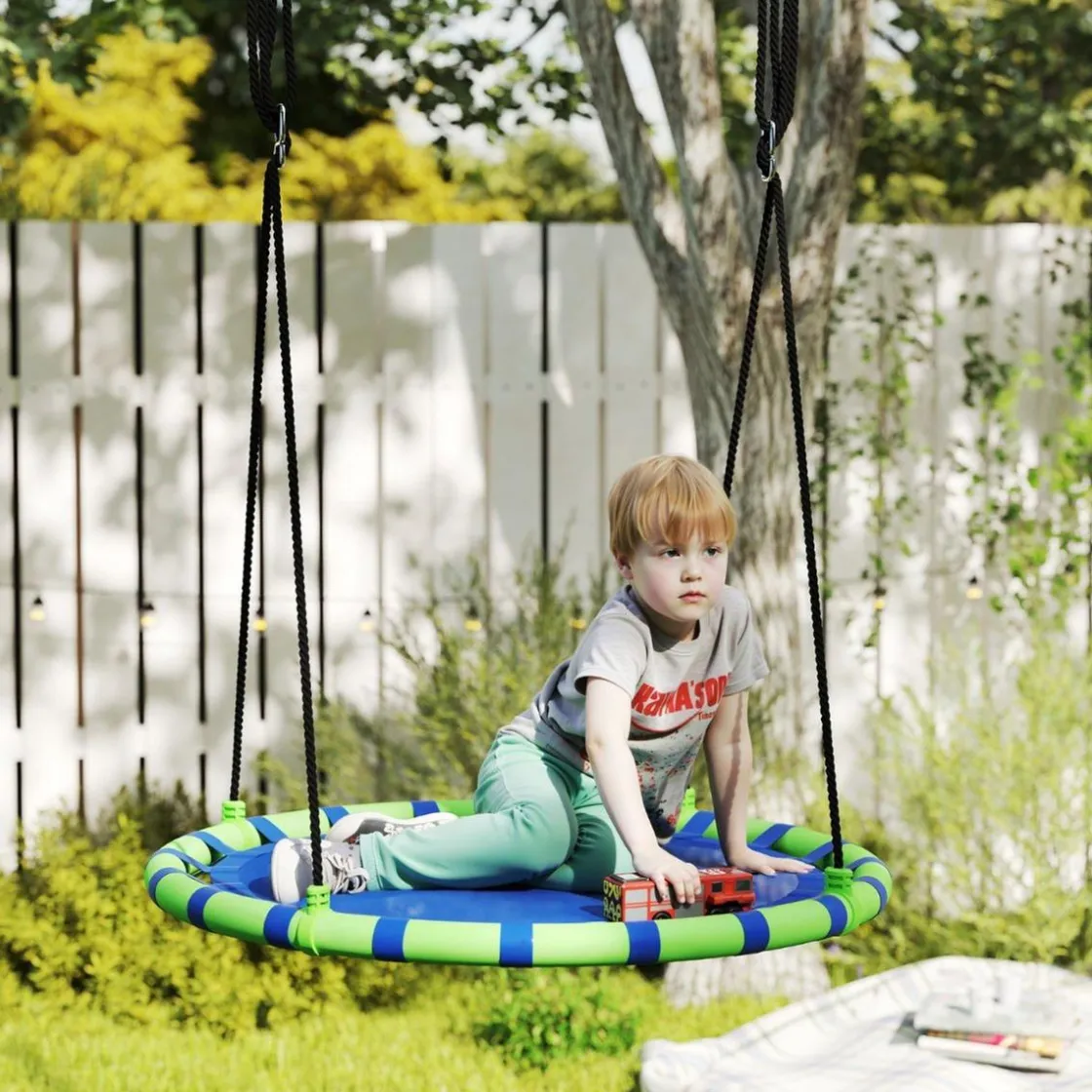 AIYAPLAY Columpio exterior para niños Azul