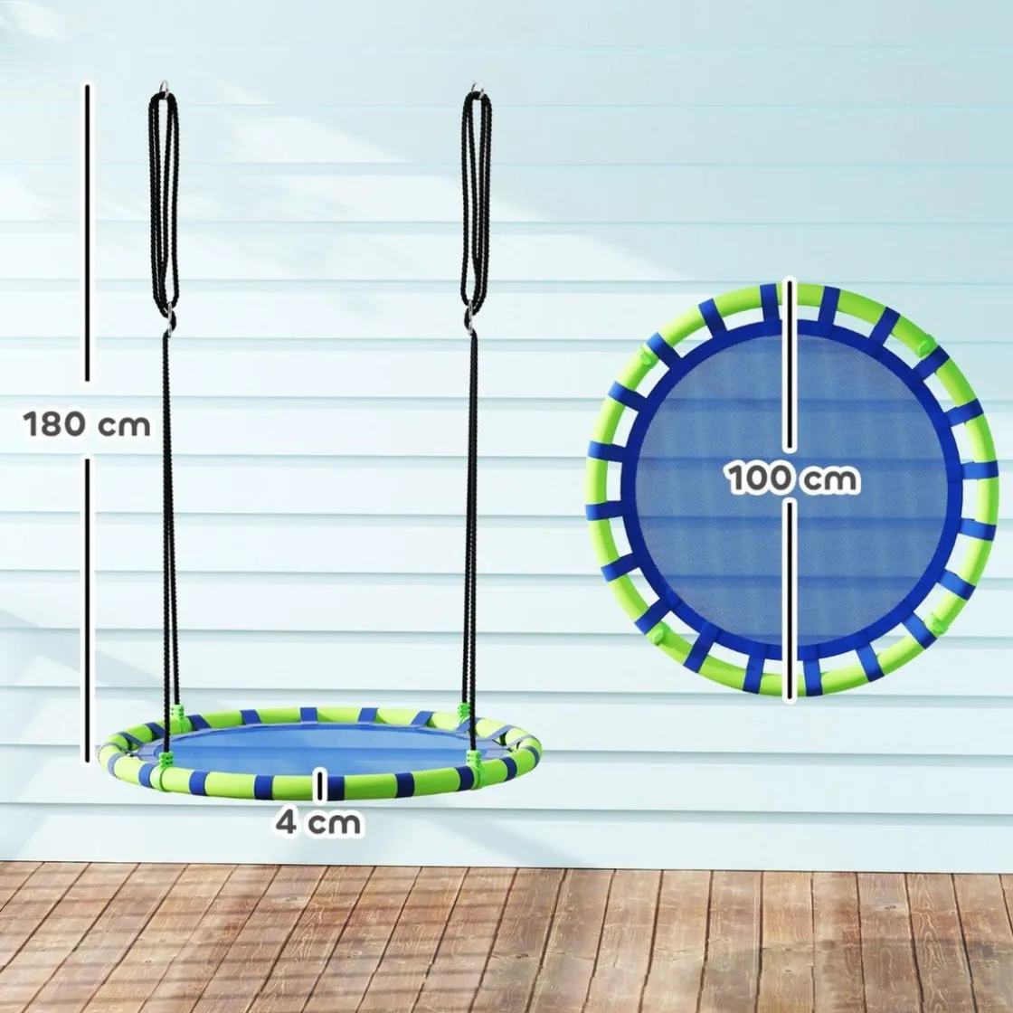 AIYAPLAY Columpio exterior para niños Azul