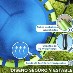 AIYAPLAY Columpio exterior para niños Azul