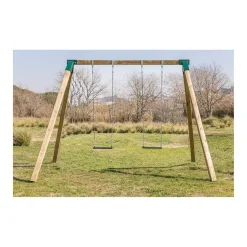 MASGAMES Columpio Madera Karai Deluxe adultos con cadenas