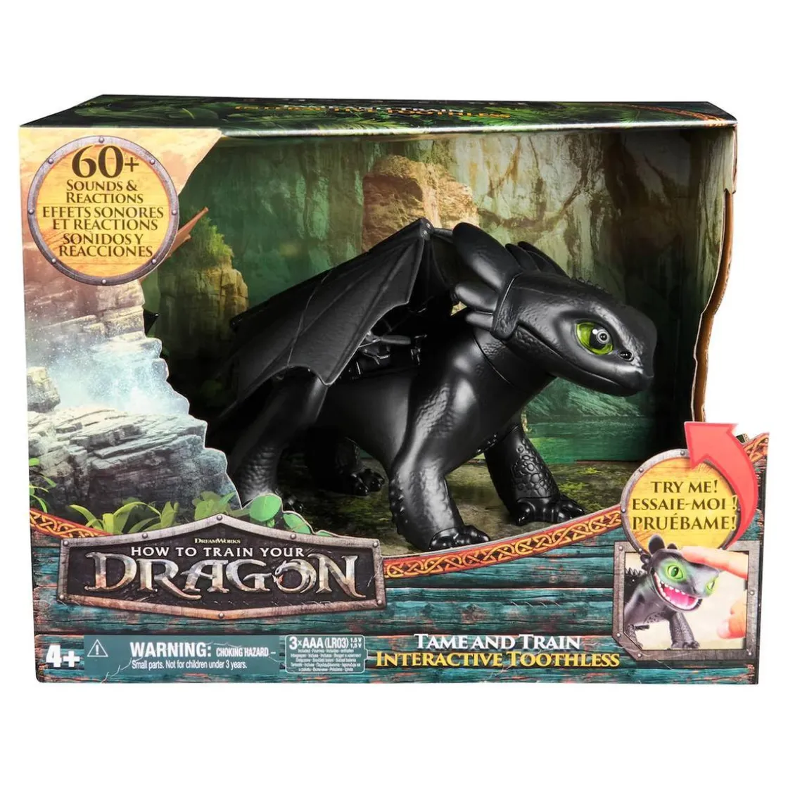 SPIN MASTER Como entrenar a tu dragón - Desdentao interactivo* Figuras De Acción