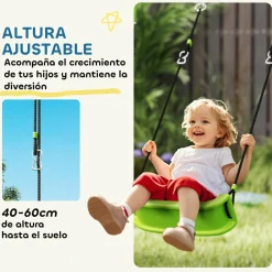 AIYAPLAY Conjunto de columpios 4 en 1 Verde* Columpios