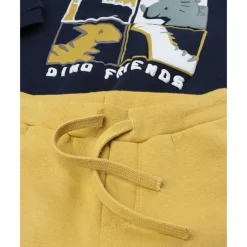 Prenatal Conjunto de niño azul y amarillo Dino