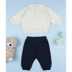 Prenatal Conjunto jogging bebé beige y azul con ositos* Niño·Bebé Niño 3-36 Meses|Bebé Niño 3-36 Meses·Conjuntos Y Deporte